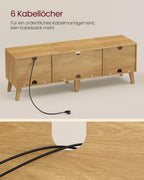 TV -möbler med justerbar hylla i övergångsstil