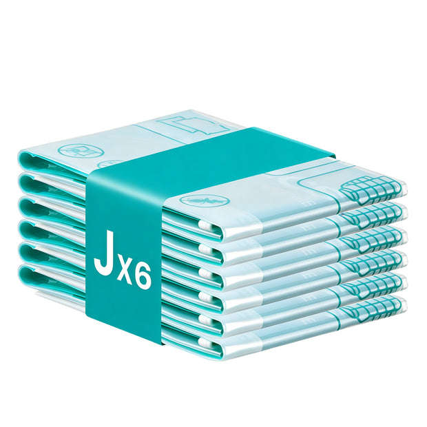Vacuümzakken - Set van 6 - 100 x 76 cm - Herbruikbaar - Transparant