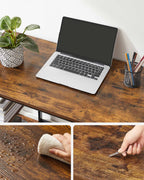 Bureau - Industrial Look - med 2 hyllor