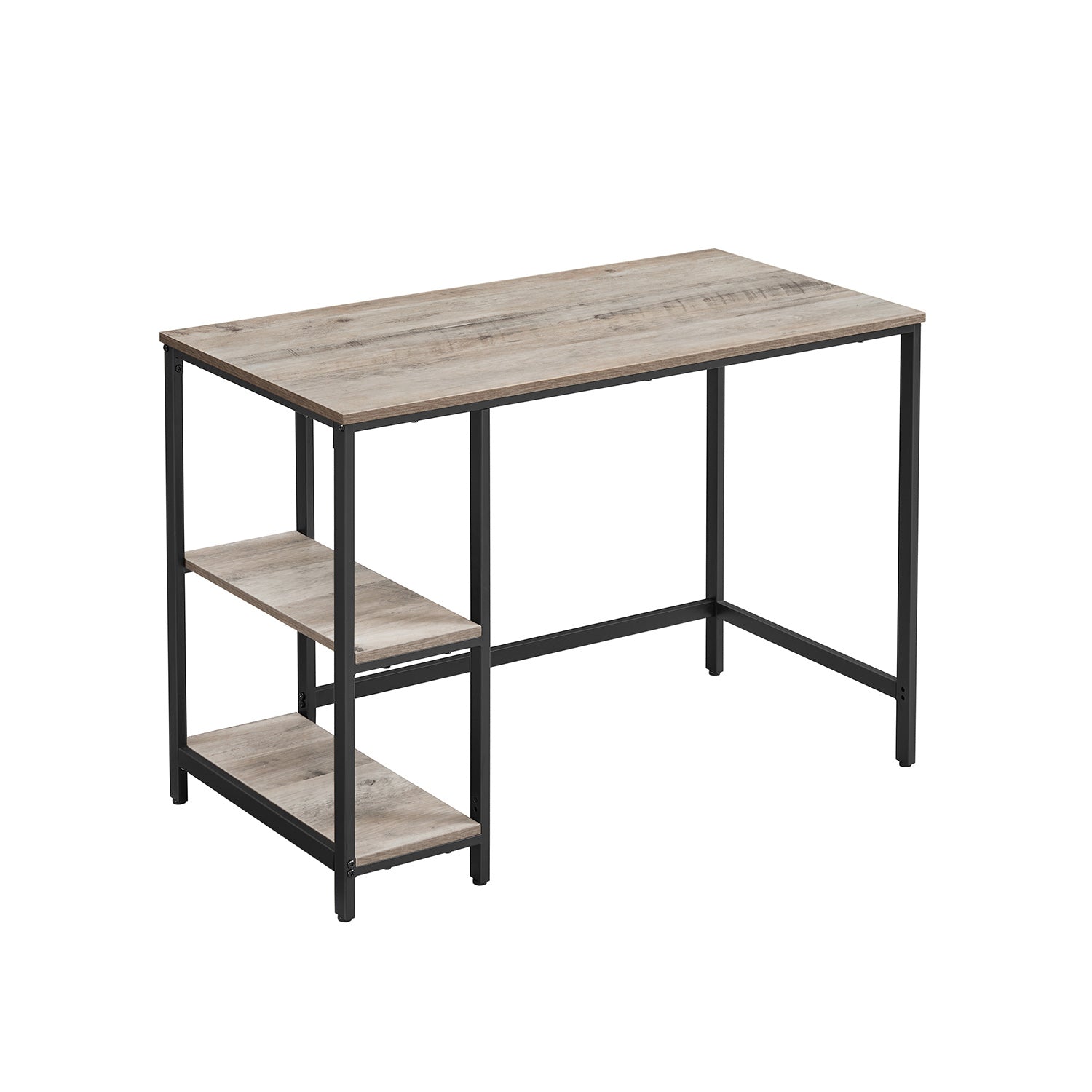 Bureau - Industrial Look - med 2 hyllor