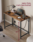 Spelbord – med LED-belysning – vintage brunt och bläcksvart