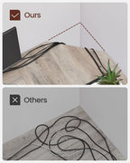 Bureau - L -Hoekbureau med 2 hyllor - Space -Saving - Industrial Design