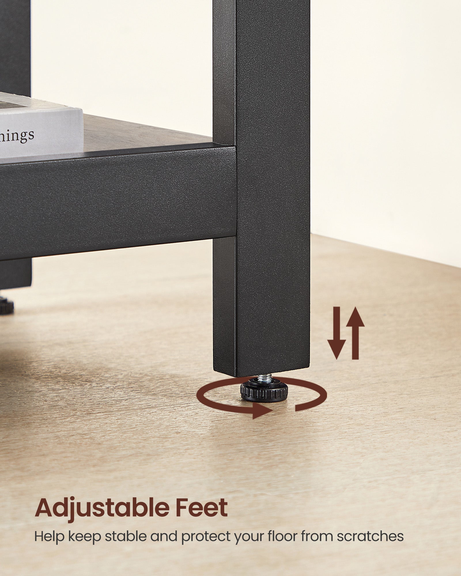 Bureau - L -Hoekbureau med 2 hyllor - Space -Saving - Industrial Design