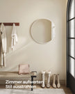 Ronde Wandspiegel – Ø 41 cm – Metalen Frame – Mat wit