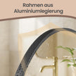 Wandspiegel - Gebogen - Aluminium Frame - 81 x 61 cm - Zwart