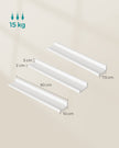 Vägghyllor set om 3 – 60 cm breda – vit