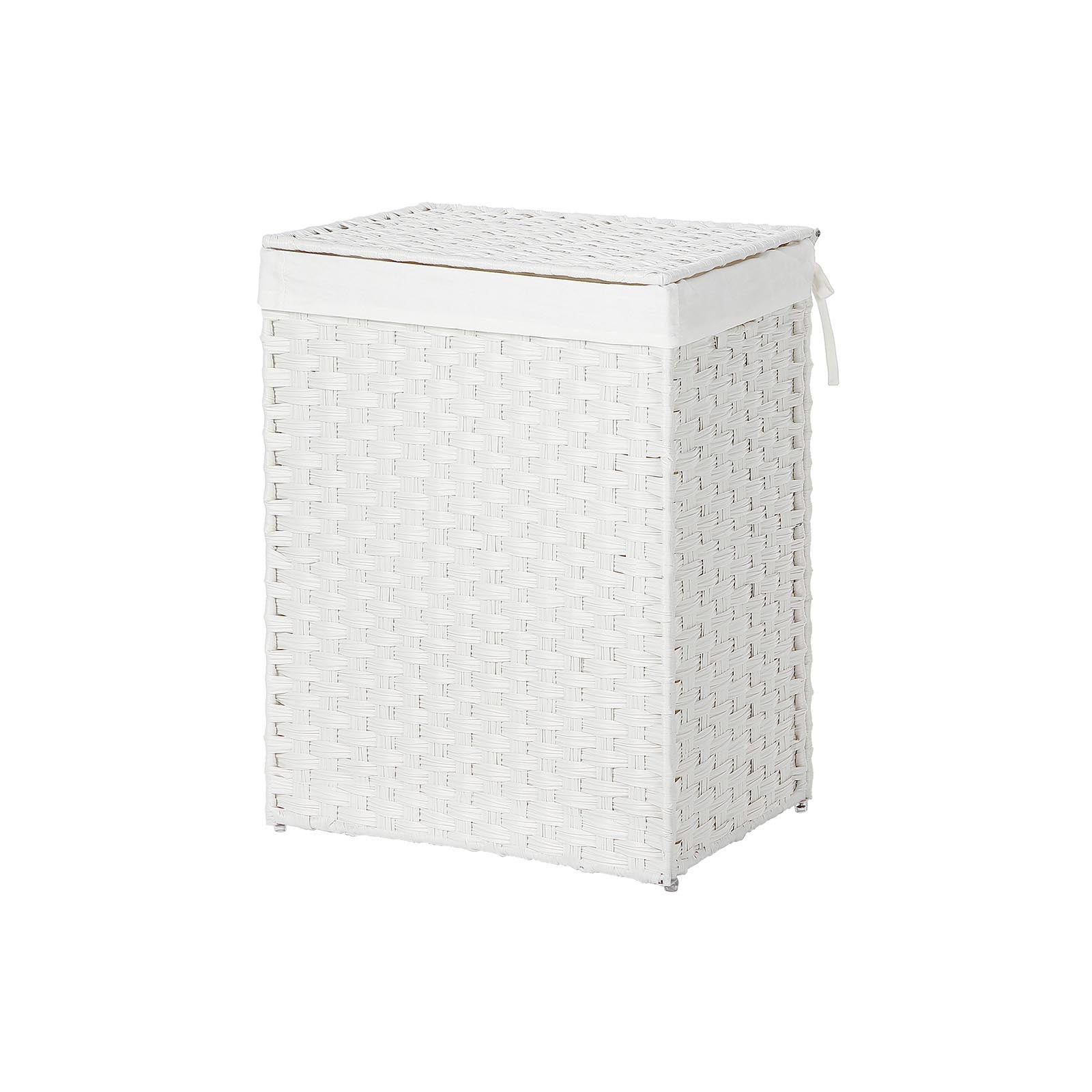 Tvättkorg - Polyrotan - 90 L - brun