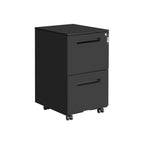 Container Drawer Unit - Mobile Cart of Drawers - Arkivskåp med 2 låsbara lådor