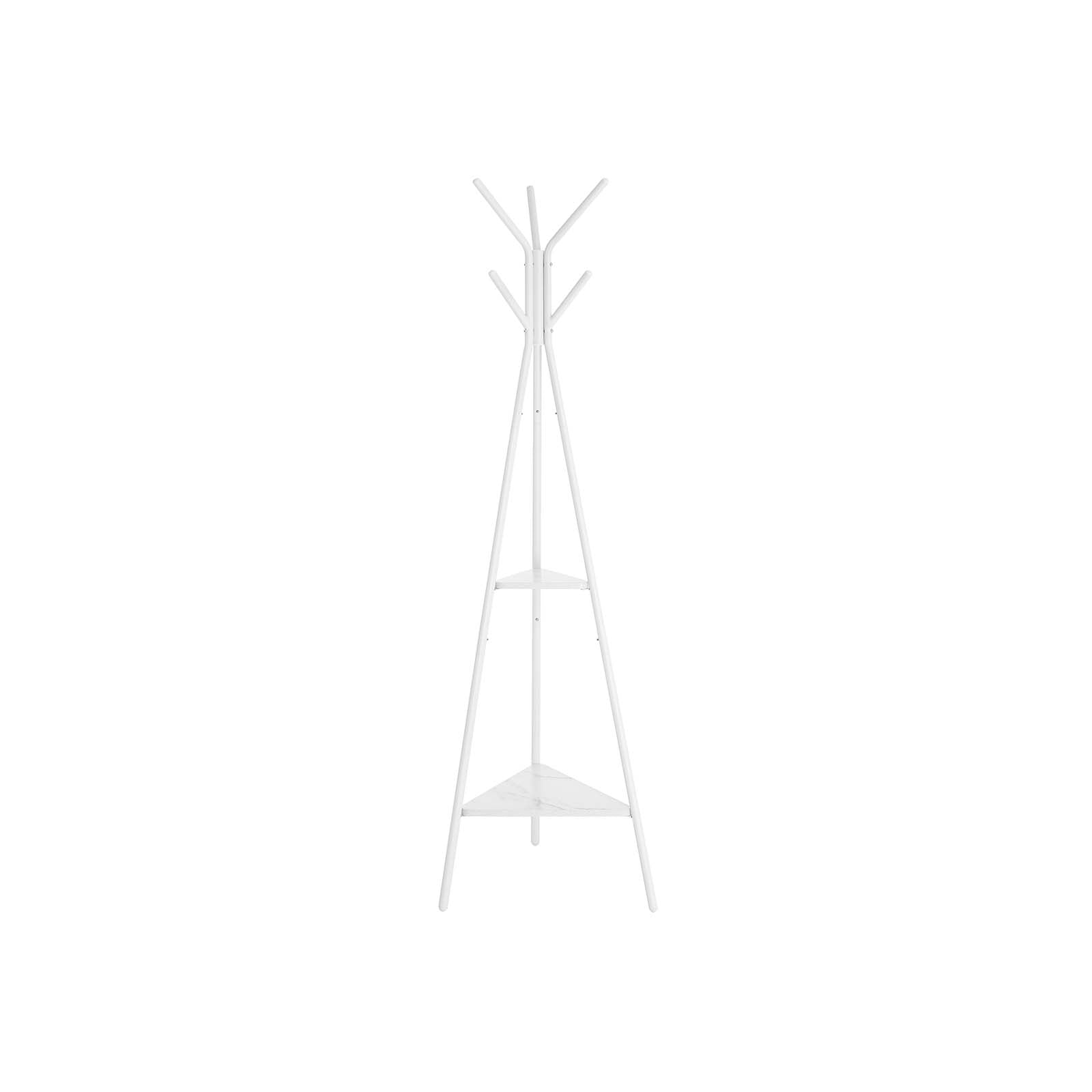 Pälsställ - Trädform - med 2 hyllor - Industriell design