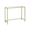 Konsolbord – Modern design – Glasskiva – Guld