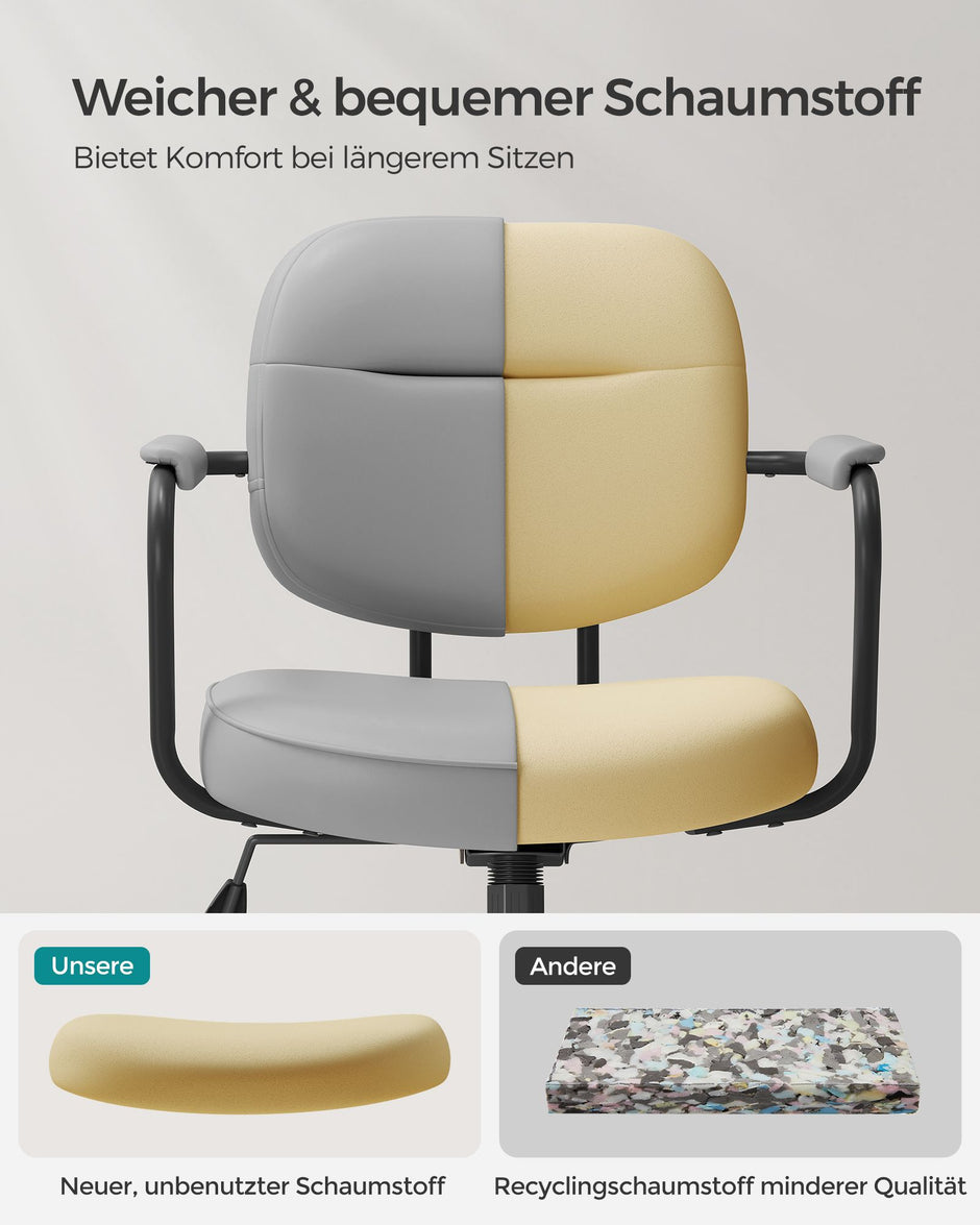 Kontorsstol – Med armstöd – Dove grå