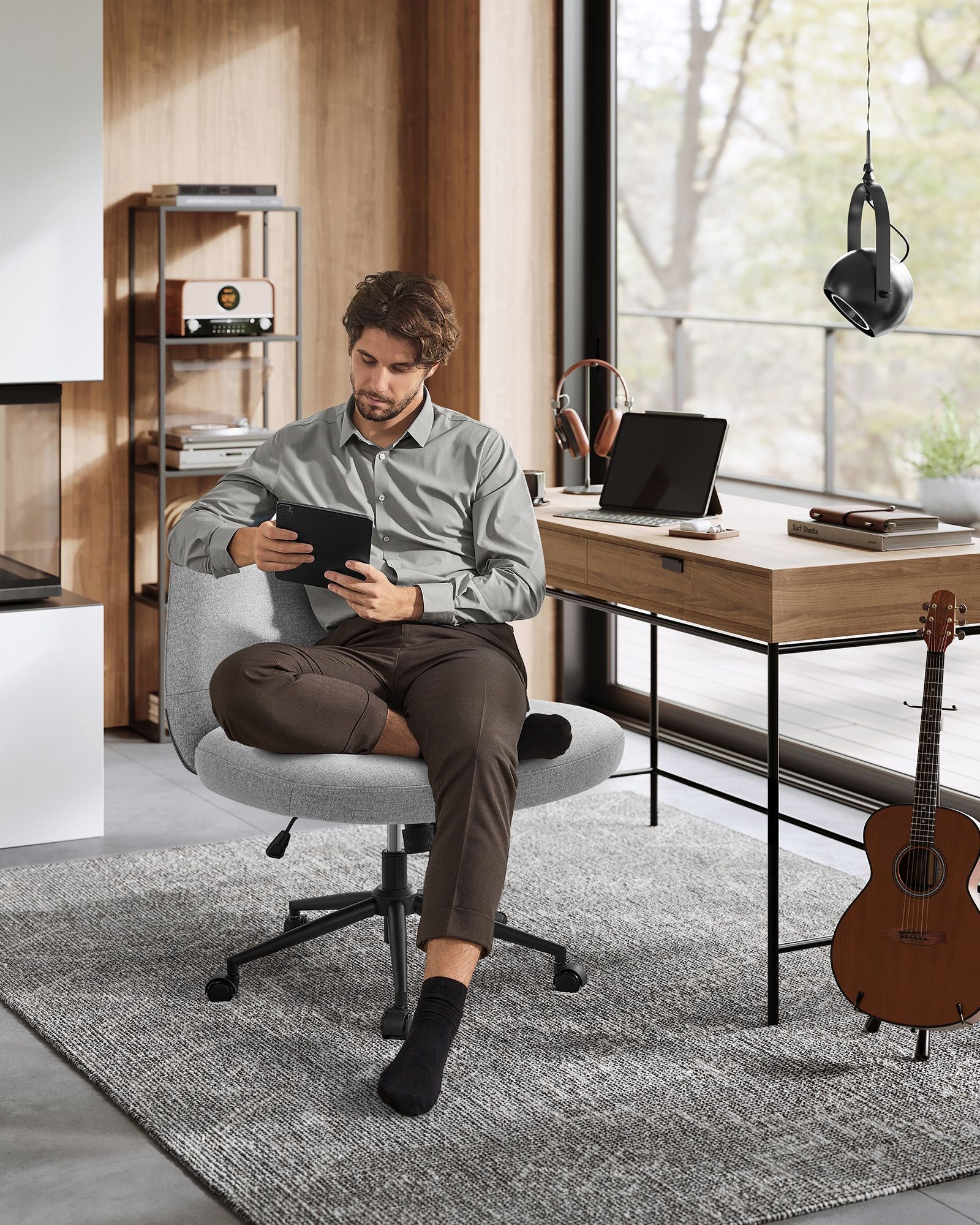 Kontorsstol – Bred sits – Dove Grey