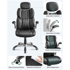 Kontorsstol - Ergonomic - Game Chair - Rotatable - Svart