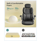 Kontorsstol - Ergonomic - Game Chair - Rotatable - Svart