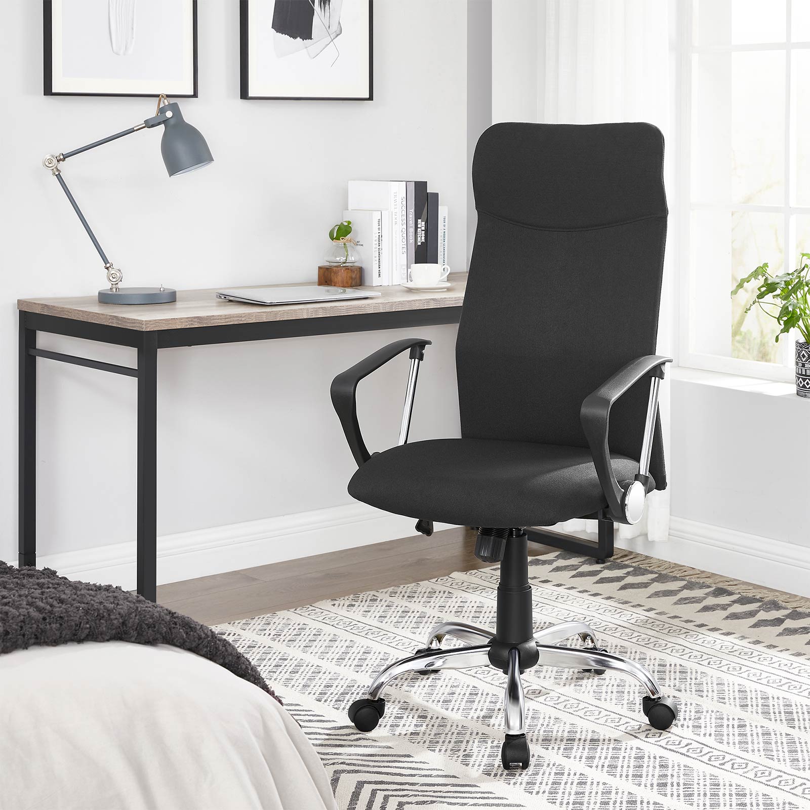 Kontorsordförande - Ergonomisk kontorsstol - datorstol - svart
