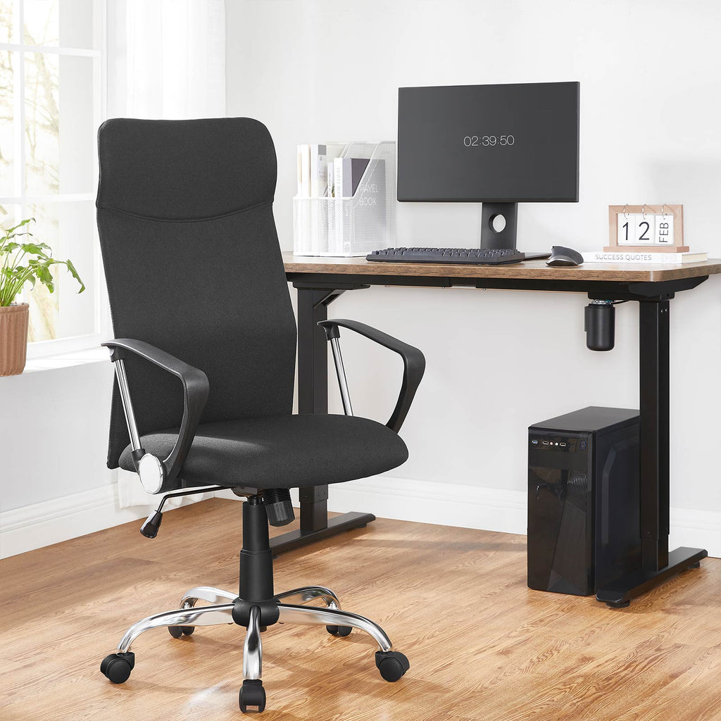 Kontorsordförande - Ergonomisk kontorsstol - datorstol - svart