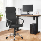 Kontorsordförande - Ergonomisk kontorsstol - datorstol - svart