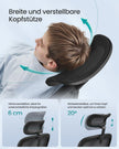 Kontorsstol – ergonomisk design – meshtyg – svart