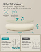 Kontorsordförande - Ergonomisk - med nät - cappuccino beige