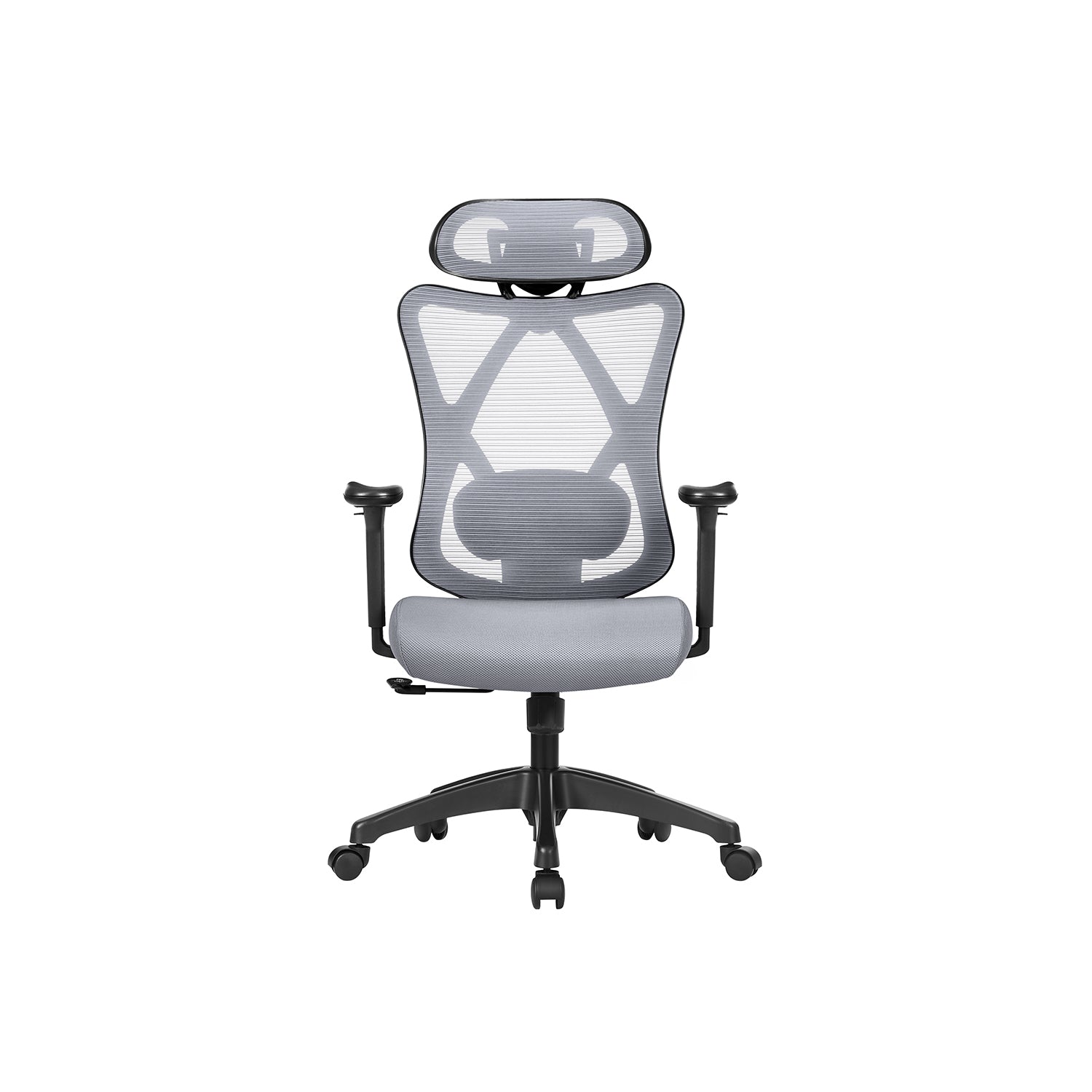 Kontorsordförande - Ergonomisk kontorsstol - Justerbar datorstol - Svart