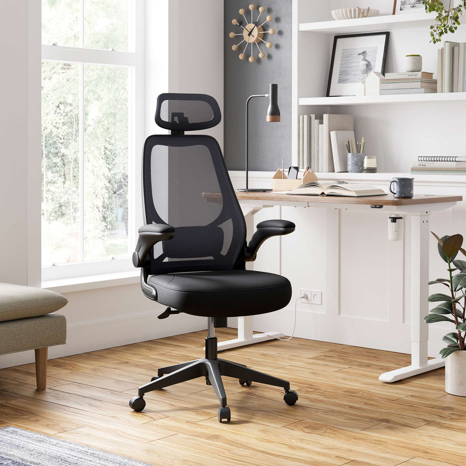 Kontorsstol – Ergonomisk och justerbar – Svart