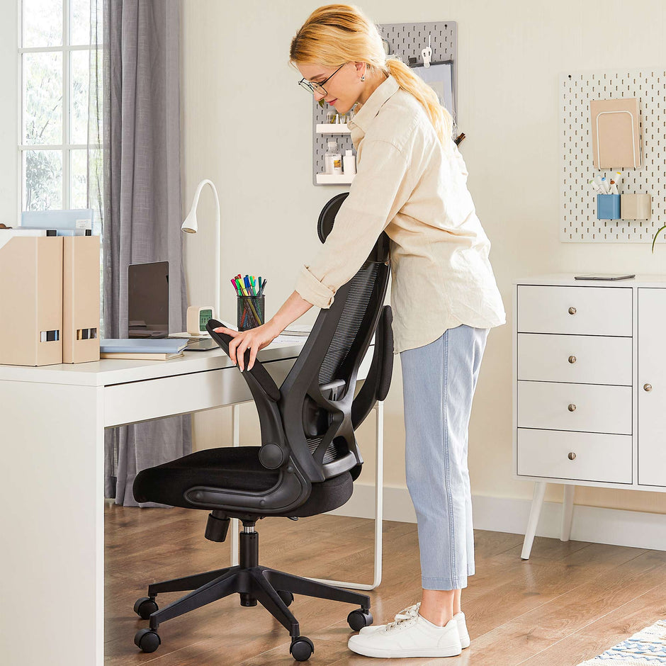 Kontorsstol – Ergonomisk och justerbar – Svart