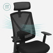 Kontorsstol – Ergonomisk med fotstöd – Svart