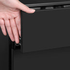 LadeBlok - Mobil container - med hjul och lås - 3 lådor - svart