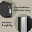Rolcontainer - 3 Lades - Staal - Op Wielen - Zwart