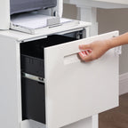 Container Drawer Unit - Mobile Cart of Drawers - Arkivskåp med 2 låsbara lådor