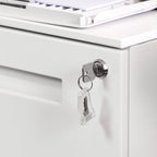 Container Drawer Unit - Mobile Cart of Drawers - Arkivskåp med 2 låsbara lådor