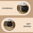Rolcontainer - 5 Lades - Met Deur - Printerstandaard - Wit