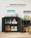 Archiefkast - Afsluitbaar met 2 Deuren - Matzwart - 80 x 40 x 90 cm