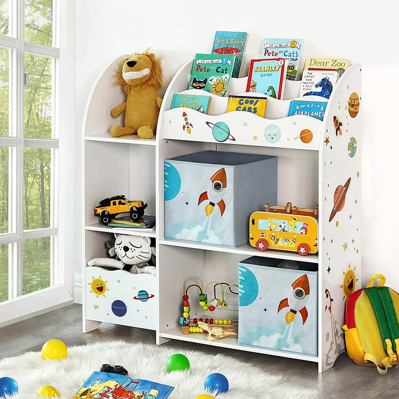 Arrangör - Children's Room Capboard - Toys and Books Storage - White