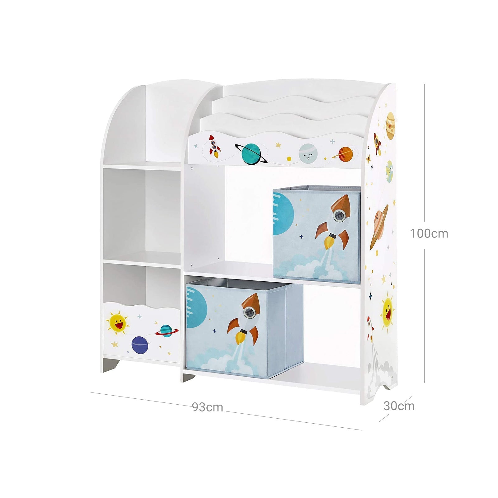 Arrangör - Children's Room Capboard - Toys and Books Storage - White
