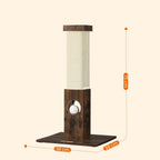 Scratching Post - med Toy - Sisaltouw - 73 cm - Brown