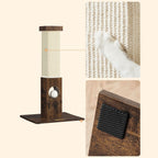 Scratching Post - med Toy - Sisaltouw - 73 cm - Brown