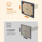 Scratching Post - Cat Tree - med plyschplattform - 40 x 30 cm - grå