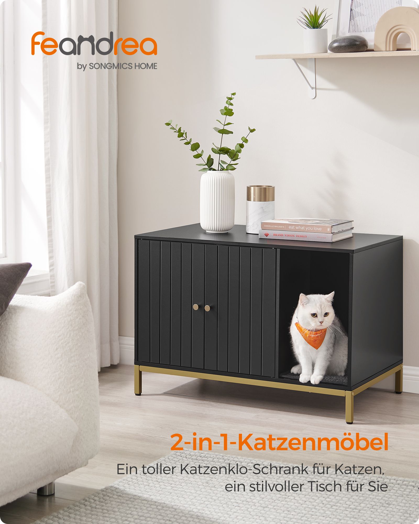 Cat Bakery med krabbmatta och gyllene ben