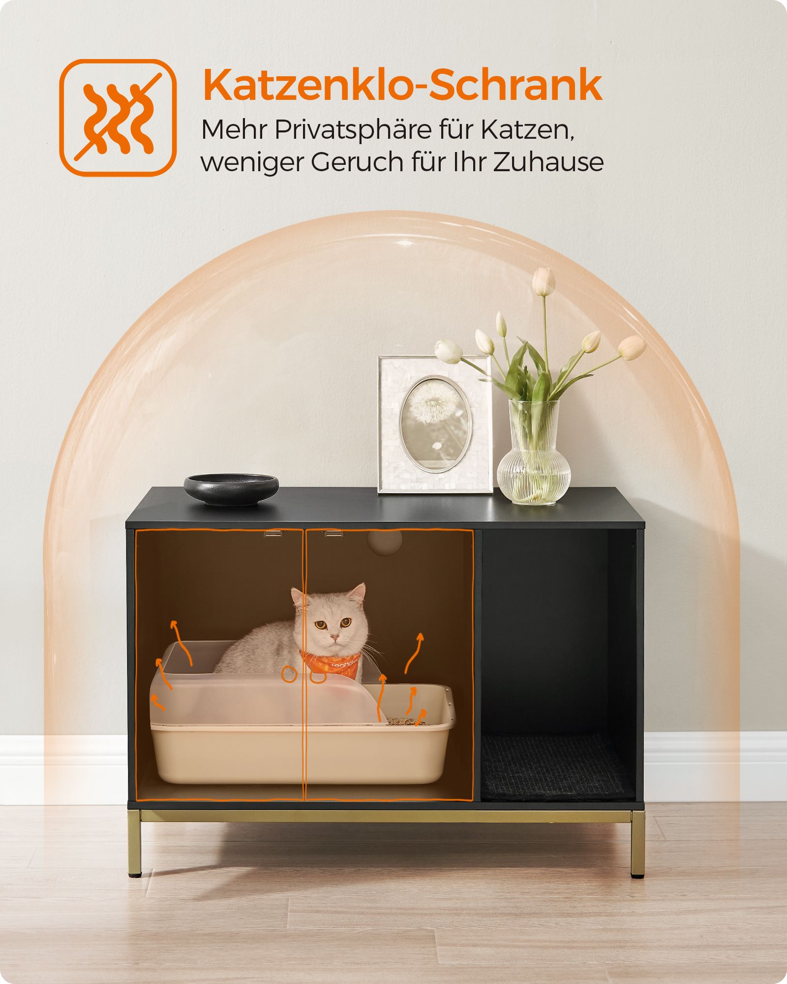 Cat Bakery med krabbmatta och gyllene ben