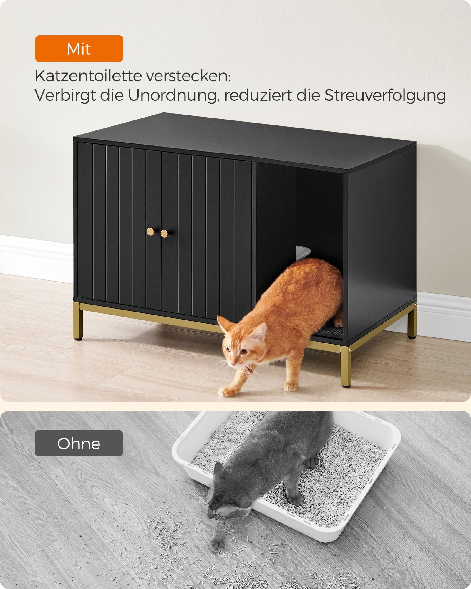 Cat Bakery med krabbmatta och gyllene ben