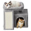 Kleine Krabpaal - Met Krabplank - Kattenmand - Platform - Lichtgrijs