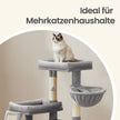 Krabpaal met Grot - Hellingbaan - 2 Platformen - Sisal - Lichtgrijs