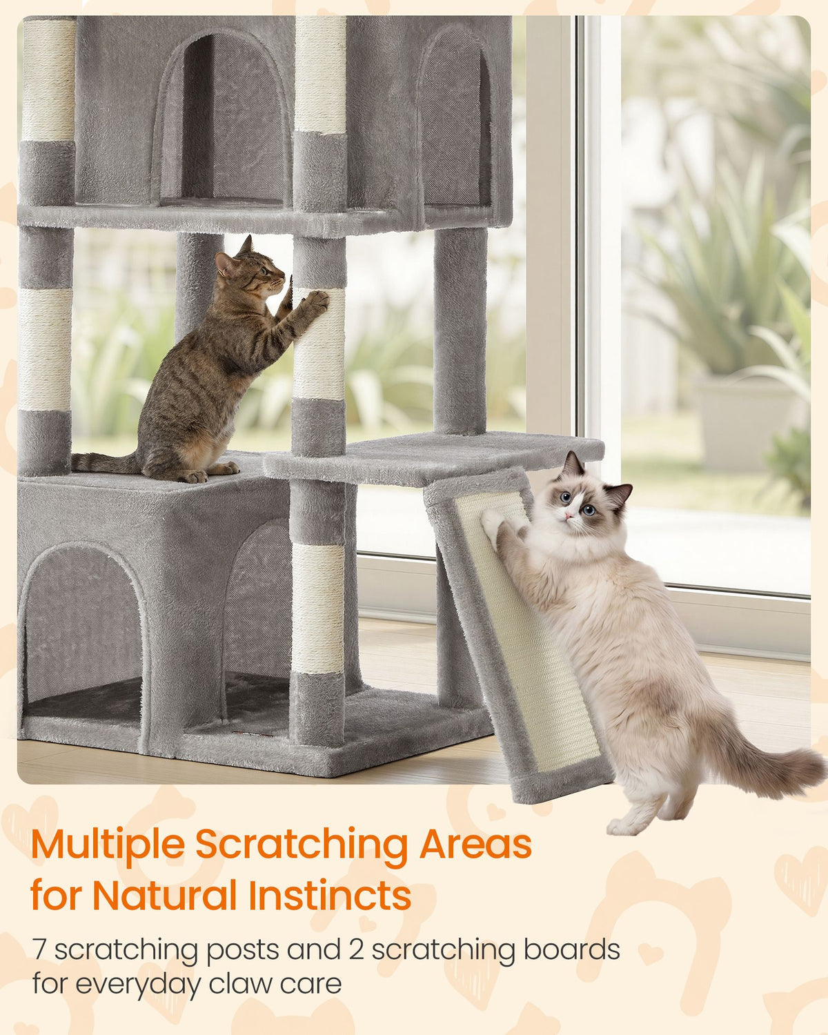 Cat Tree - With Sisal Posts and Perches