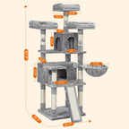 Scratching Post XXL - 168 cm hög - ljusgrå