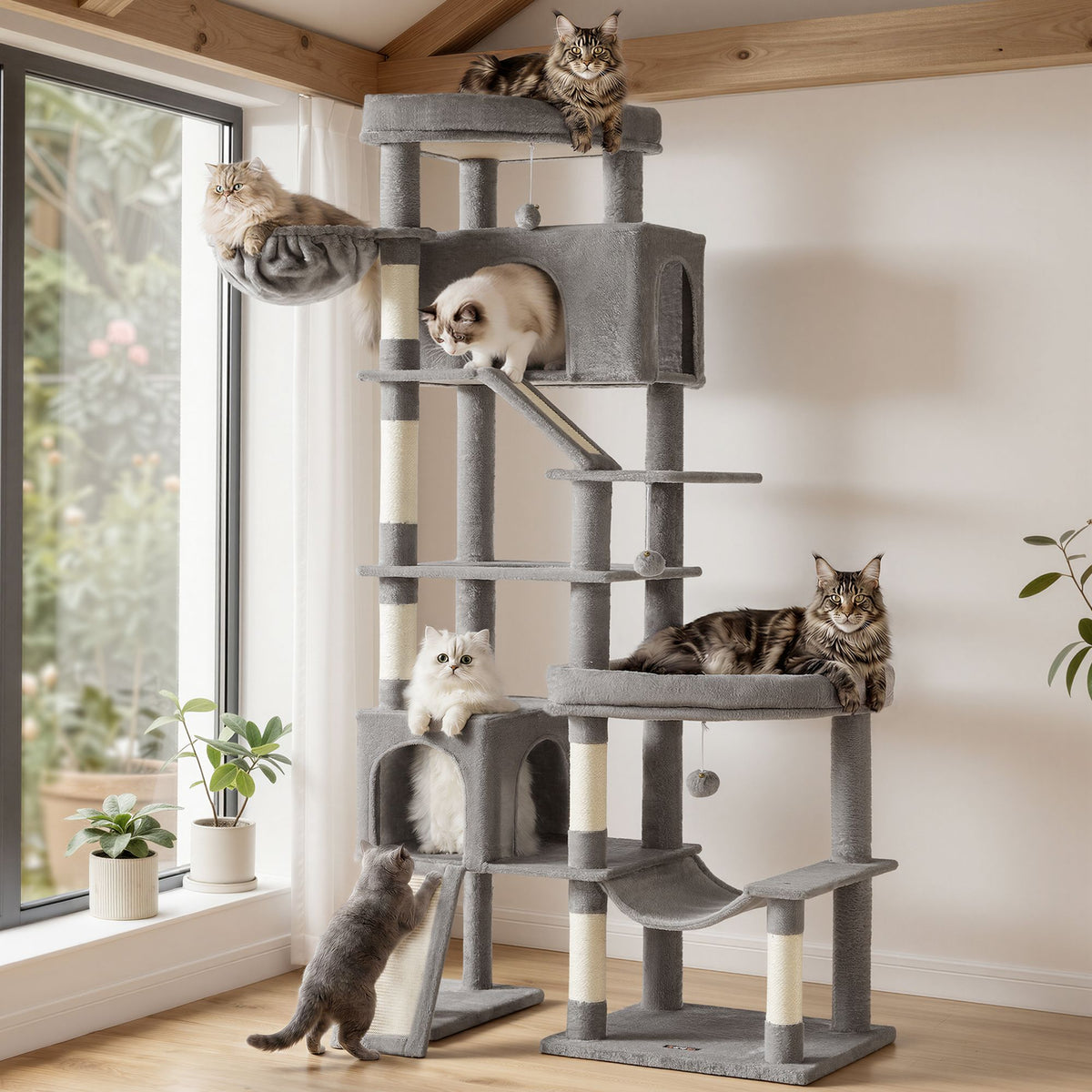 Cat Tree - With Sisal Posts and Perches