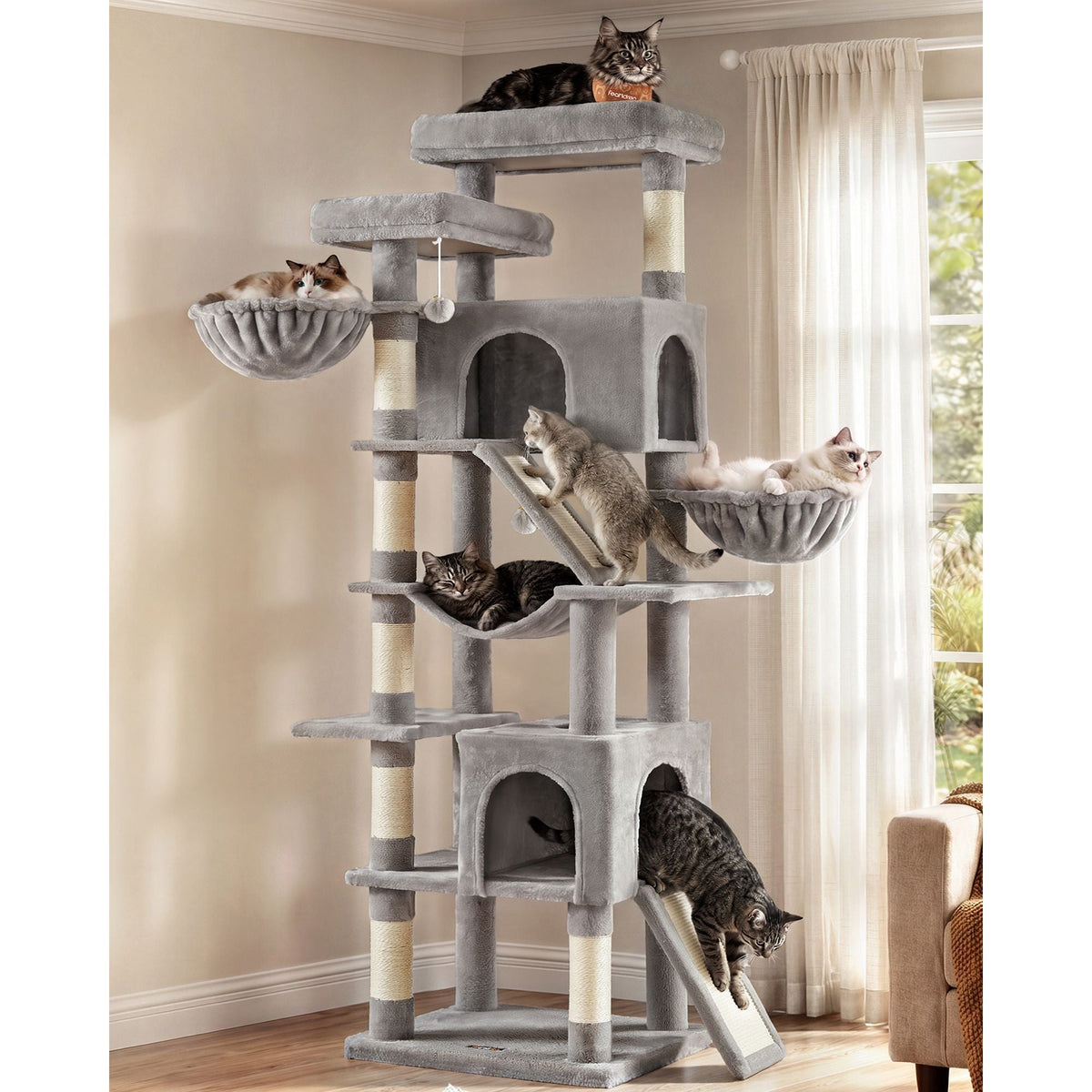 Cat Tree - With Sisal Posts and Perches