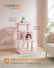 Skrapstolpe – Stor plattform – Pastellrosa