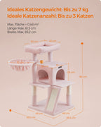 Skrapstolpe med stor plattformspastellrosa