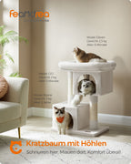 Scratching Post - för stora katter - upp till 7 kg - gräddevit